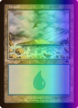 MTG Magic the Gathering Island (338/350) Onslaught MP FOIL - Image 1