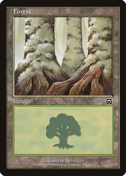 MTG Magic the Gathering Forest (350/350) Mercadian Masques LP - Image 1