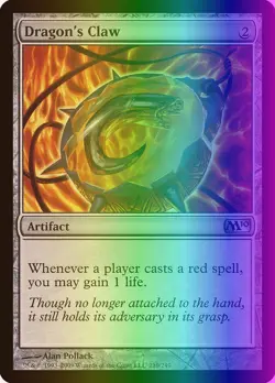 MTG Magic the Gathering Dragon's Claw (210/257) Magic 2010 MP FOIL - Image 1