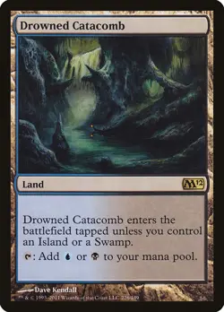 MTG Magic the Gathering Drowned Catacomb (226/256) Magic 2012 MP - Image 1
