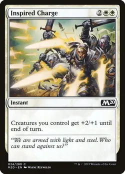 MTG Magic the Gathering Inspired Charge (24/358) Core Set 2020 DMG - Image 1