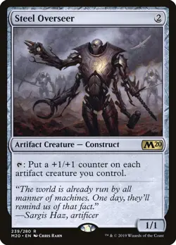 MTG Magic the Gathering Steel Overseer (239/358) Core Set 2020 MP - Image 1