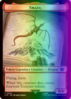 Token - Smaug // Food (22) (Surge Foil) (20u/943) LTR NM FOIL- SURGE - Image 1