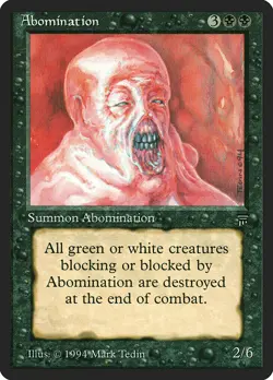 MTG Magic the Gathering Abomination (87/310) Legends HP - Image 1