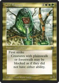 MTG Magic the Gathering Lord Magnus (243/310) Legends MP - Image 1