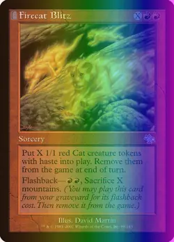 MTG Magic the Gathering Firecat Blitz (88/143) Judgment MP FOIL - Image 1