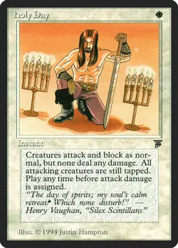 MTG Magic the Gathering Holy Day (20/310) Legends LP - Image 1