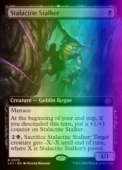 MTG Stalactite Stalker (370/542) The Lost Caverns of Ixalan MP FOIL - Image 1
