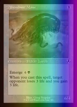 MTG Magic the Gathering Abundant Maw (329/612) Innistrad Remastered LP FOIL - Image 1