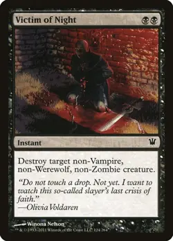 MTG Magic the Gathering Victim of Night (124/300) Innistrad MP - Image 1
