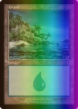MTG Magic the Gathering Island (337/356) Invasion MP FOIL - Image 1