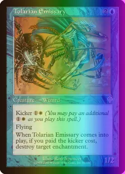 MTG Magic the Gathering Tolarian Emissary (81/356) Invasion LP FOIL - Image 1