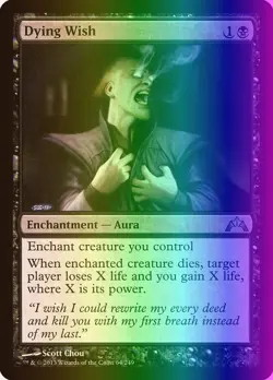 MTG Magic the Gathering Dying Wish (64/257) Gatecrash NM FOIL - Image 1
