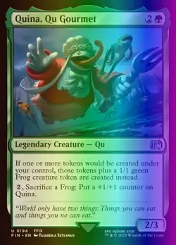 MTG Magic the Gathering Quina, Qu Gourmet (194/764) Final Fantasy NM FOIL - Image 1