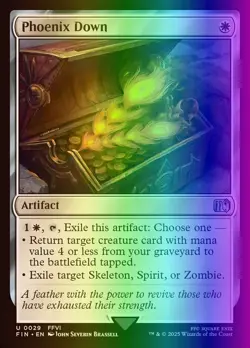 MTG Magic the Gathering Phoenix Down (29/764) Final Fantasy NM FOIL - Image 1