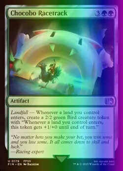 MTG Magic the Gathering Chocobo Racetrack (179/764) Final Fantasy NM FOIL - Image 1