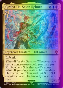 MTG G'raha Tia, Scion Reborn (3/801) Final Fantasy Commander NM FOIL - Image 1