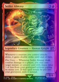 MTG Magic the Gathering Seifer Almasy (156/764) Final Fantasy NM FOIL - Image 1
