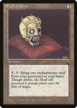 MTG Magic the Gathering Skull of Orm (109/122) The Dark HP - Image 1