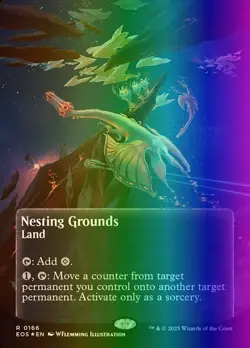 MTG Nesting Grounds (166/180) Edge of Eternities Stellar Sights LP FOIL- Galaxy - Image 1