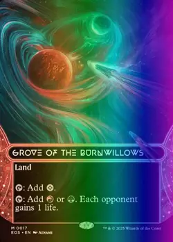 MTG Grove of the Burnwillows (17/180) Edge of Eternities Stellar Sights NM FOIL - Image 1