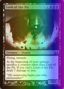 MTG Magic the Gathering Lord of the Pit (30/65) DD Divine vs. Demonic MP FOIL - Image 1