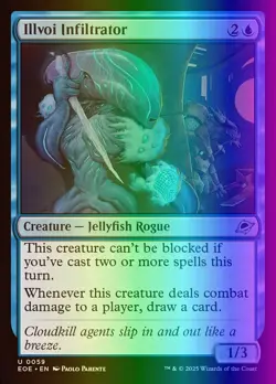 MTG Magic the Gathering Illvoi Infiltrator (59/426) Edge of Eternities LP FOIL - Image 1