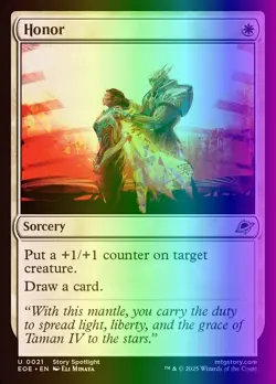 MTG Magic the Gathering Honor (21/426) Edge of Eternities NM FOIL - Image 1