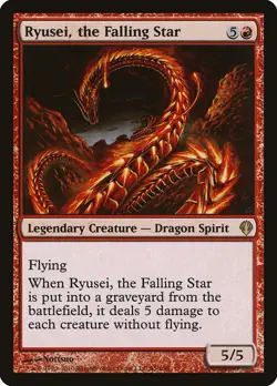 MTG Magic the Gathering Ryusei, the Falling Star (45/151) Archenemy MP - Image 1