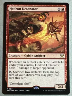 MTG / Hedron Detonator / MOC / #31 / Regular / Rare / NM - Image 1