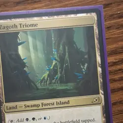 Zagoth Triome Ikoria Lair of Behemoths Land Rare Black Green Blue Regular MTG - Image 1