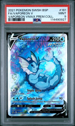Pokemon PSA 9 Vaporeon V SWSH181 SWSH: Sword & Shield Promo Cards Holo - Image 1