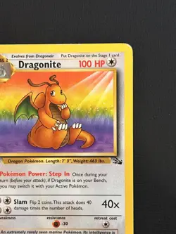 Dragonite 1st Edition Fossil 19/62 LP Non-Holo Rare Pokemon Card 1999 - Image 2