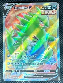 Tyranitar V 154/163 NM Ultra Rare Battle Styles Pokemon Card - Image 1