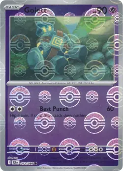 Pokemon Golett (Poke Ball Pattern) (42/324) Black Bolt NM REVERSE HOLO - Image 1