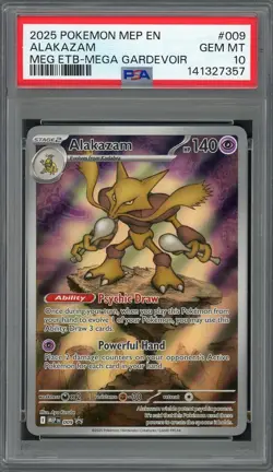 PSA 10 Alakazam (Promo) Mega Evolution ETB #009 Holo Pokemon Card B8 - Image 1