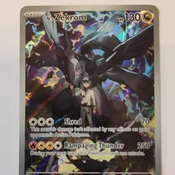 Pokemon TCG N's Zekrom Mega Evolution Promo Holo NM - Image 3