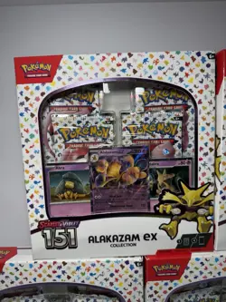 LOT OF 5 Pokemon TCG Scarlet & Violet 151 Alakazam EX Collection Box NEW SEALED! - Image 2