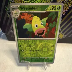Pokemon Weepinbell Common Scarlet & Violet 151 Reverse Holo 070/165 90 HP - Image 1