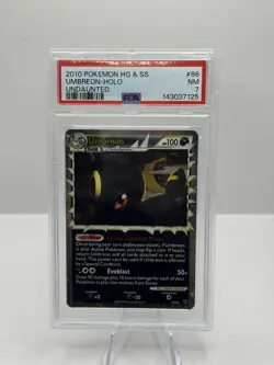 2010 Pokemon HG & SS #86 Umbreon Holo Undaunted PSA 7 - Image 1