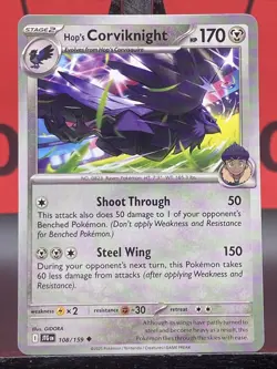 Hop's Corviknight 108/159 Journey Together Pokemon TCG Regular Uncommon 2025 NM - Image 3