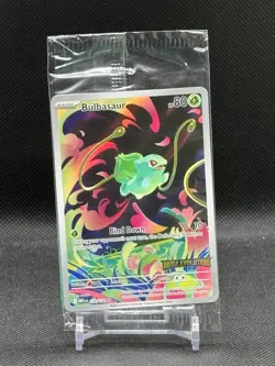 Pokemon Bulbasaur 133/132 Mega Evolution English BOX TOPPER Sealed - Image 1