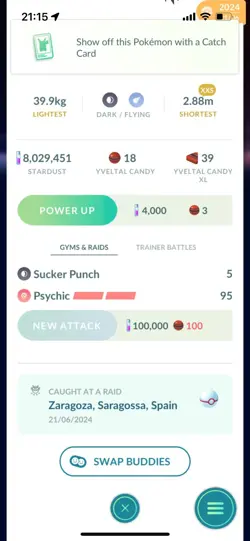 Pokemon Go Legendary Yveltal ( XXS) ( Normal ) - Image 2