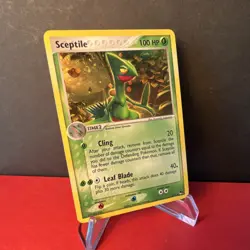 Pokemon Sceptile 4/17 POP Series 1 w/ Holo Swirl - MP+/HP- - Image 1