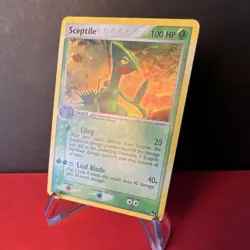 Pokemon Sceptile 4/17 POP Series 1 w/ Holo Swirl - MP+/HP- - Image 2