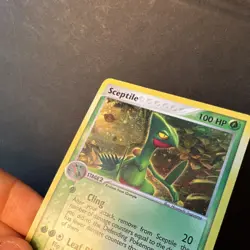 Pokemon Sceptile 4/17 POP Series 1 w/ Holo Swirl - MP+/HP- - Image 4