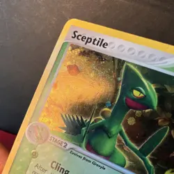 Pokemon Sceptile 4/17 POP Series 1 w/ Holo Swirl - MP+/HP- - Image 5