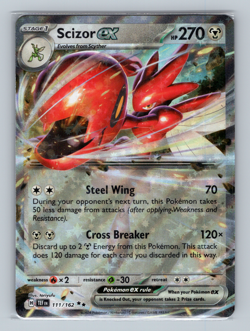 Scizor EX 111/162 TEF sv05 Temporal Forces Double Rare Holofoil Pokemon TCG NM - Image 1