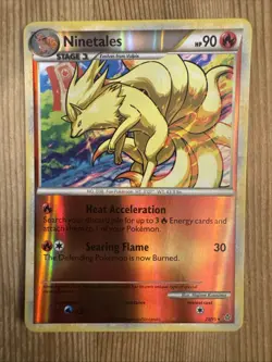 Pokemon - Ninetales 20/95 Reverse Holo Rare - HGSS Unleashed VLP - Image 1