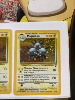 Magneton HOLOS lot of 2. 1999 pokemon 9/102 mp , 9/130 LP - Image 4
